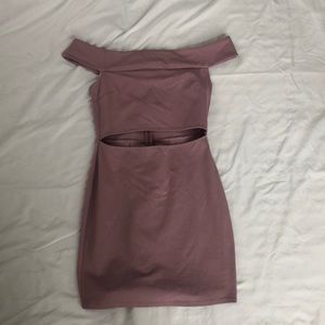 Off the shoulder cutout dress